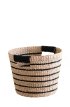 Likha Tapered Basket With Cutout Handles In Neutral
