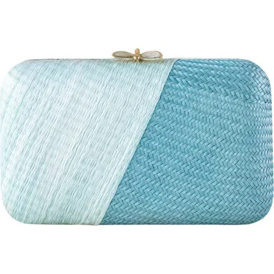 Likha Two-weave Clutch In Blue