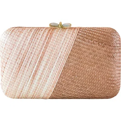 Likha Two-weave Clutch In Orange