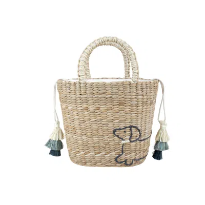 Likha Women's Black Mini Tote Bag With Embroidered Dachshund