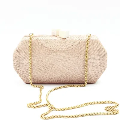 Likha Women's Neutrals Sarsuela Handwoven Clutch Dusty Rose