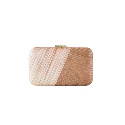 Likha Women's Orange Coral Kimono Clutch Purse