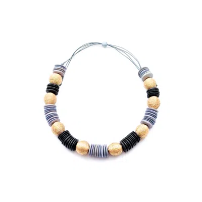 Likha Women's Pastilla Statement Necklace, Grey In Gray
