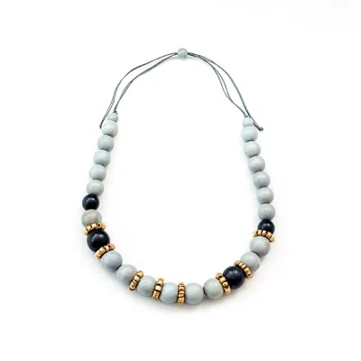 Likha Women's Pompa Statement Necklace, Grey In Gray
