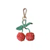 Likha Women's Red / Green Red Cherry Bag Charm - Summer Bag Accent In Multi