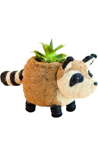 Likha Woodland Animal Coco Coir Planters In Brown