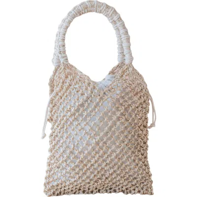 Likha Woven Abaca Net Bag In White