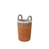 Likha Yellow / Orange / Red Coral Handwoven Vase Basket