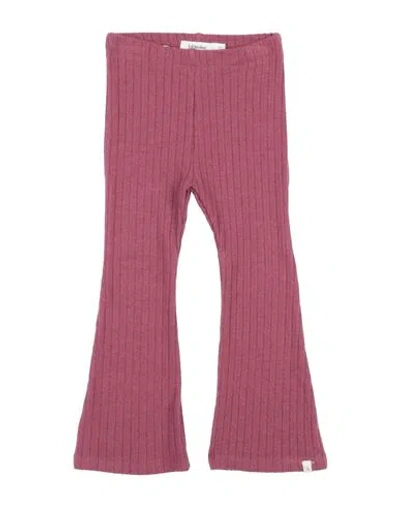 Lil' Atelier Babies'  Toddler Girl Pants Garnet Size 6 Organic Cotton, Viscose, Elastane In Red