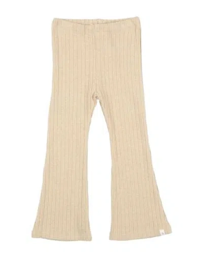 Lil' Atelier Babies'  Toddler Girl Pants Sand Size 7 Organic Cotton, Viscose, Elastane In Beige