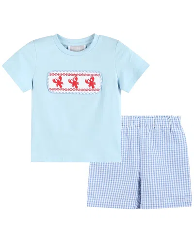 Lil Cactus Kids'  2pc Shirt & Short Set In Blue
