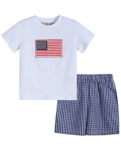 Lil Cactus Kids' 2pc Shirt & Short Set In White