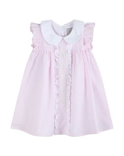 Lil Cactus Kids' Easter Bunny Ruffle Dress In Purple