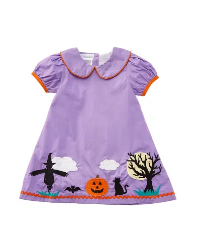 Lil Cactus Kids' Halloween Scene Dress In Purple