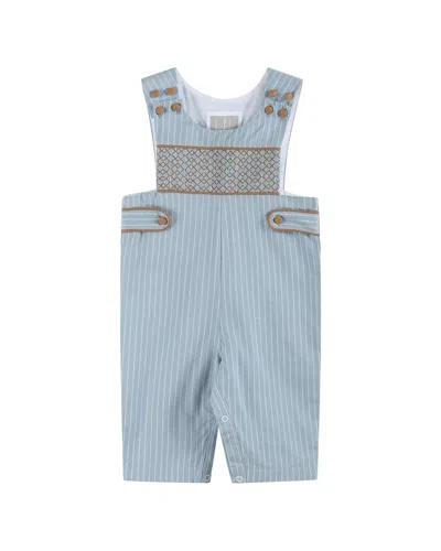 Lil Cactus Kids' Smocked Overall In Animal Print
