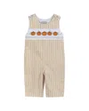Lil Cactus Smocked Overall In Multi