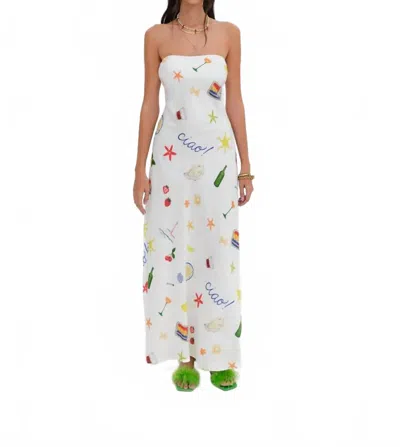 Lil Lemons By For Love And Lemons Carla Maxi Dress In Multi