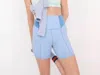Lil Lemons By For Love And Lemons Dani Biker Shorts In Cornflower Blue