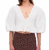 Lil Lemons By For Love And Lemons Marseille Eyelet Top In White In White