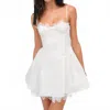 Lil Lemons By For Love And Lemons Shae Mini Dress In White In White