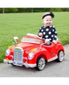 Lil' Rider Battery Powered Classic Car Coupe With Remote Control And Sound In Red