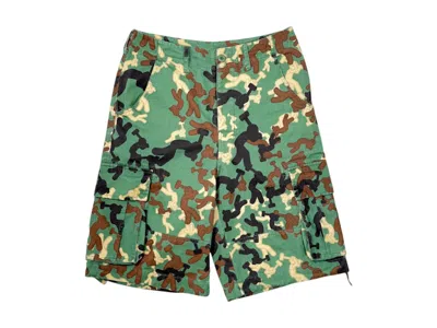 Pre-owned Lil Yachty Men's  Concrete Boys Working Man Shorts In Camo In Multi