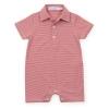 Lila And Hayes Babies'  Austin Boys' Polo Shortall By Lh Sport In Red Stripes