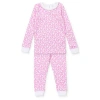 Lila And Hayes Kids'  Ava Girls' Pajama Pant Set In Easter Time Pink