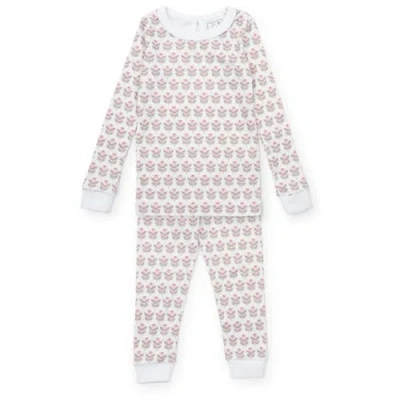 Lila And Hayes Kids'  Ava Girls' Pajama Pant Set In Multi