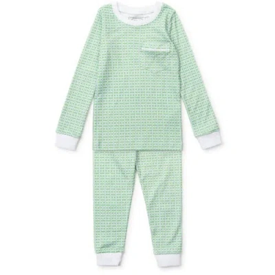 Lila And Hayes Kids'  Bradford Boys' Pajama Pant Set In Green