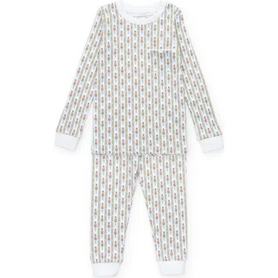 Lila And Hayes Bradford Boys' Pajama Pant Set In White
