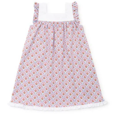 Lila And Hayes Babies'  Caroline Girls' Dress In Bunting Floral