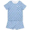 Lila And Hayes Charles Boys' Short Set In Blue