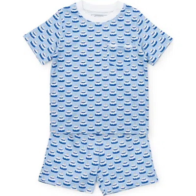Lila And Hayes Kids'  Charles Boys' Short Set In Blue
