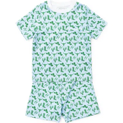 Lila And Hayes Kids'  Charles Boys' Short Set In Blue