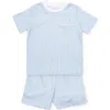 Lila And Hayes Charles Boys' Short Set In Blue