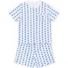 Lila And Hayes Babies'  Charles Boys' Short Set In Sailing Away