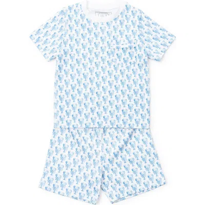 Lila And Hayes Kids'  Charles Boys' Shorts Set In Blue