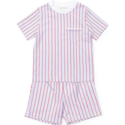 Lila And Hayes Kids'  Charles Boys' Shorts Set In White