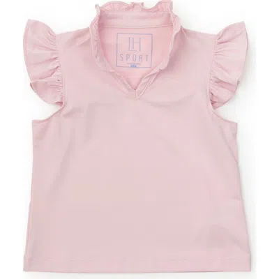 Lila And Hayes Kids'  Ellie Girls' Sleeveless Ruffled Top By Lh Sport In Light Pink