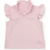 Lila And Hayes Kids'  Ellie Girls' Sleeveless Ruffled Top By Lh Sport In Light Pink