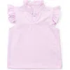 Lila And Hayes Kids'  Ellie Girls' Sleeveless Ruffled Top By Lh Sport In Pink Stripes