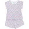 Lila And Hayes Kids'  Emery Girls' Short Set In Star Spangled