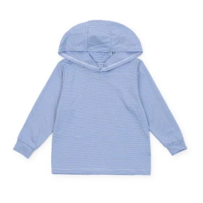 Lila And Hayes Kids'  Grant Performance Hoodie In Blue
