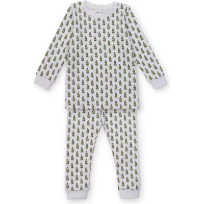 Lila And Hayes Grayson Boys' Pajama Pant Set In Oh Christmas Tree