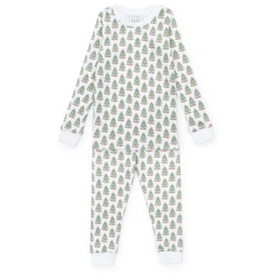 Lila And Hayes Babies'  Grayson Pajama Pant Set In White