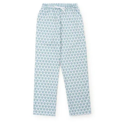Lila And Hayes Hangout Pant In Pickleball Crest Blue