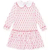 Lila And Hayes Kids'  Lillian Girls' Dress In Heart To Heart Pink