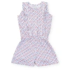 Lila And Hayes Lola Girls' Romper In Star Spangled