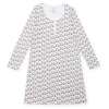 Lila And Hayes Longsleeve Nightgown In Merry Little Cocktails